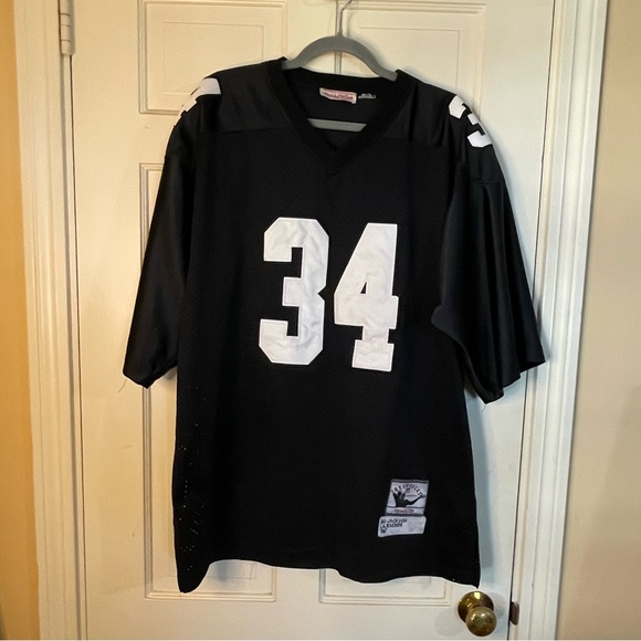 Oakland Raiders Bo Jackson #34 Mitchell And Ness Jersey Throwback Mens Signed - Picture 1 of 9